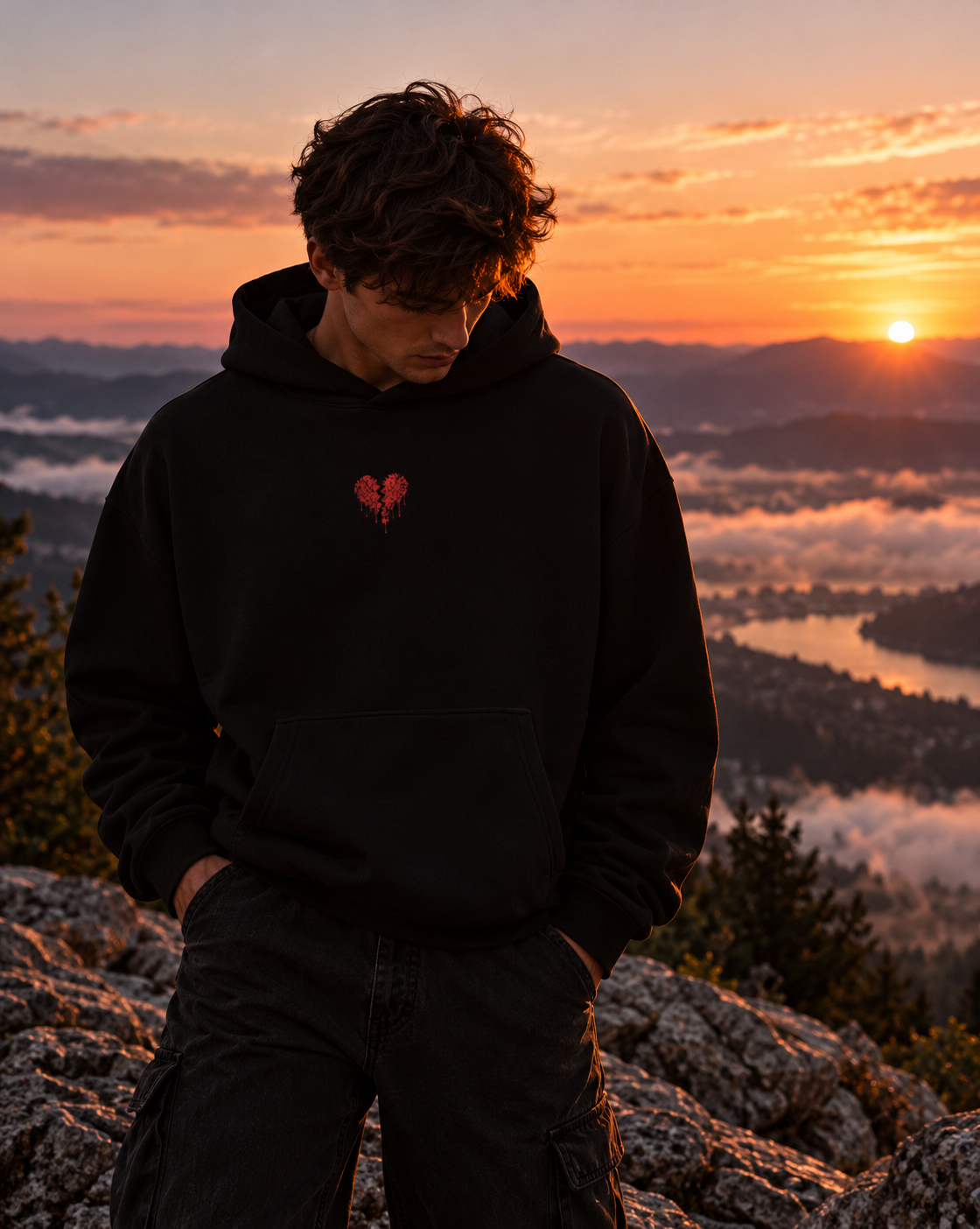 Hoodie Brodé Heartsick – Les Morceaux de Nous