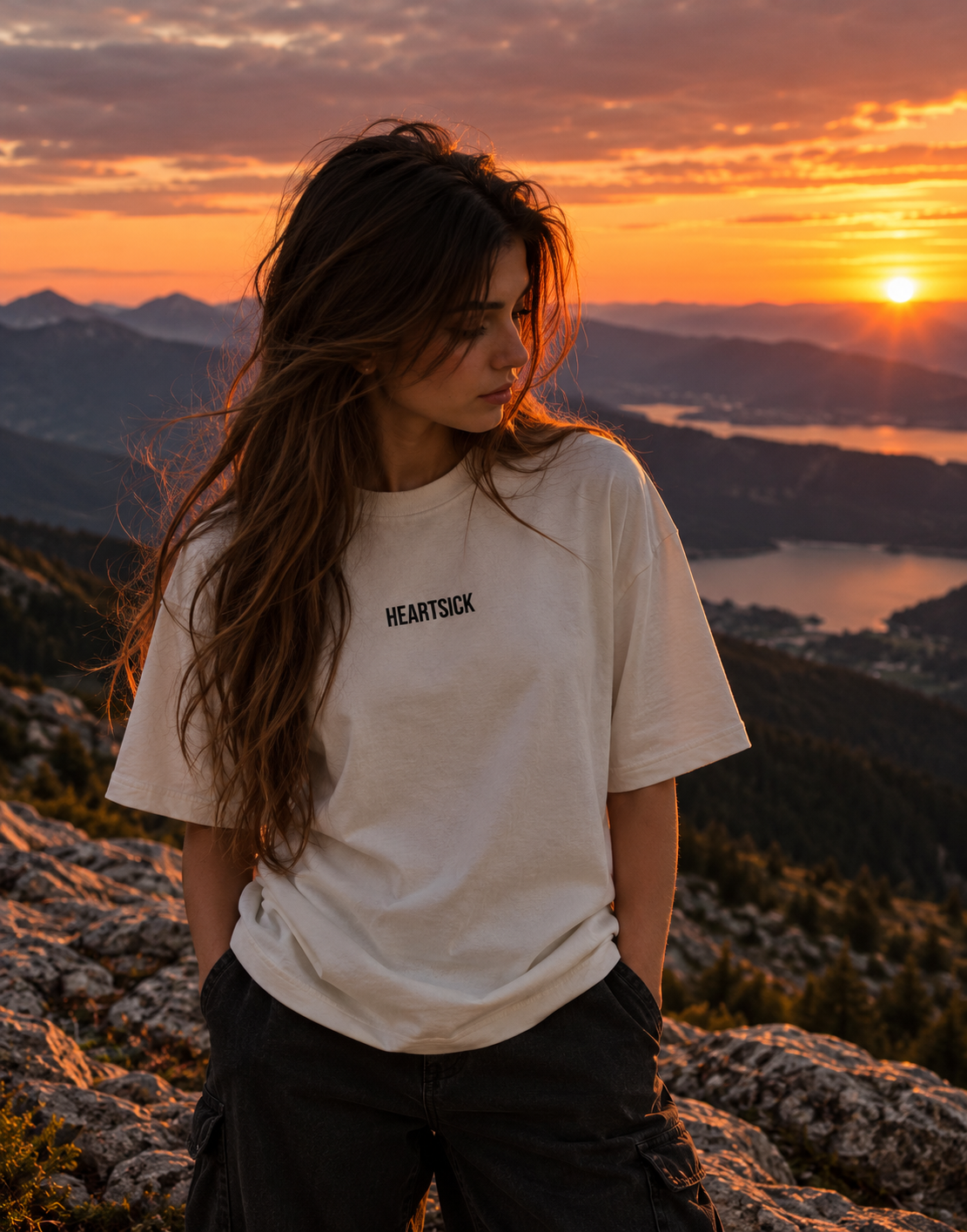 T-shirt Boxy Heartsick – Les Morceaux de Nous